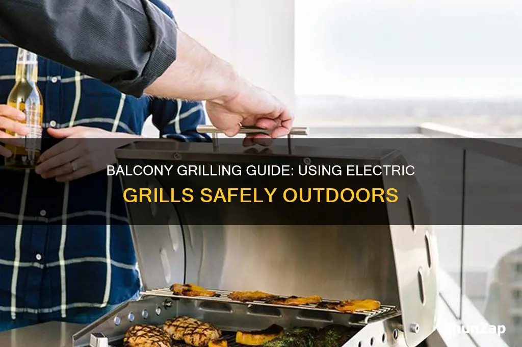 can i use an electric grill on my balcony