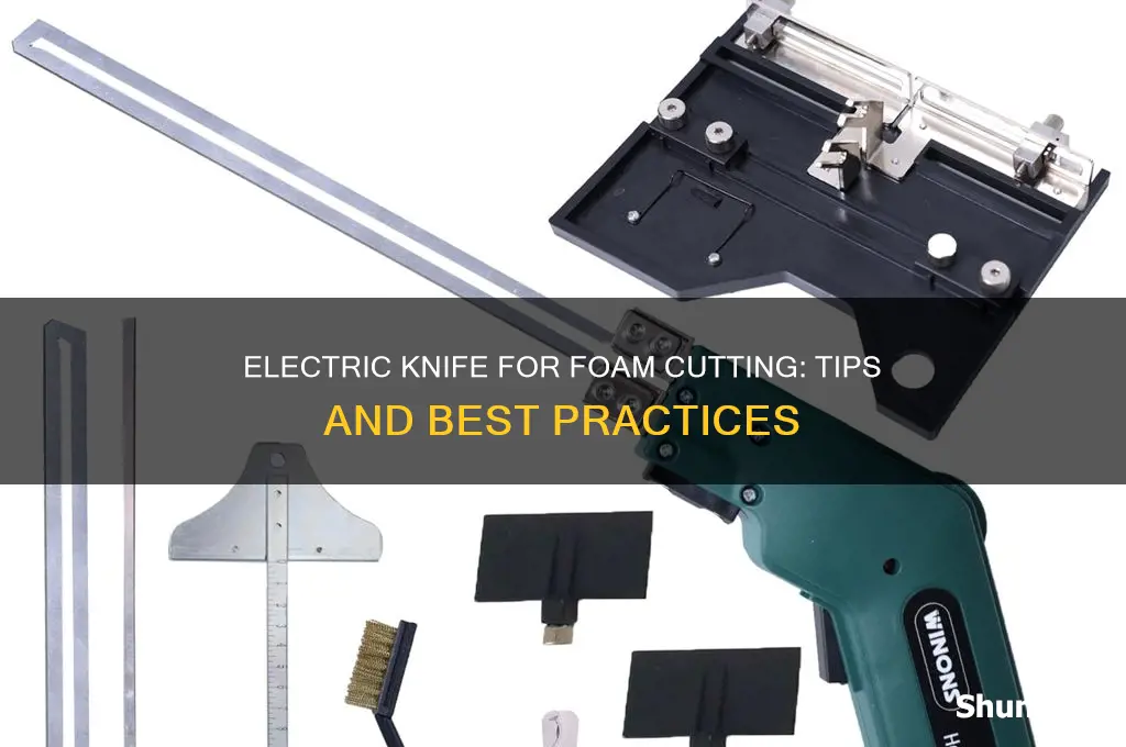 can i use an electric knife to cut foam