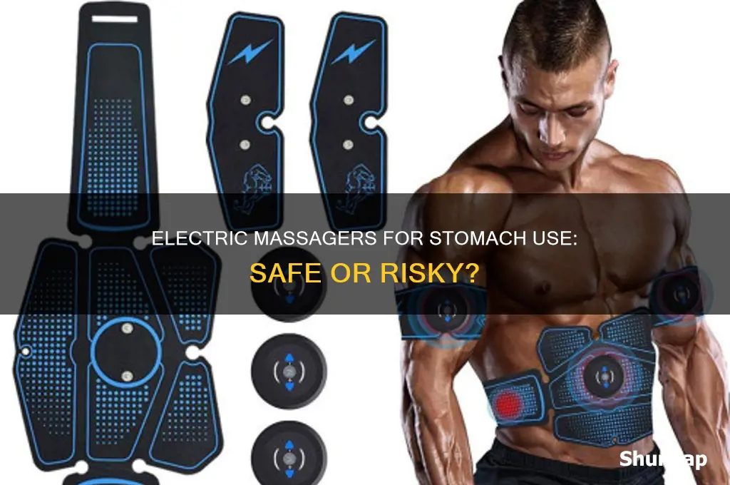 can i use an electric massager on my stomach