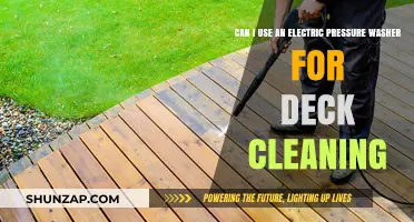 Electric Pressure Washer for Deck Cleaning: Effective and Safe Tips