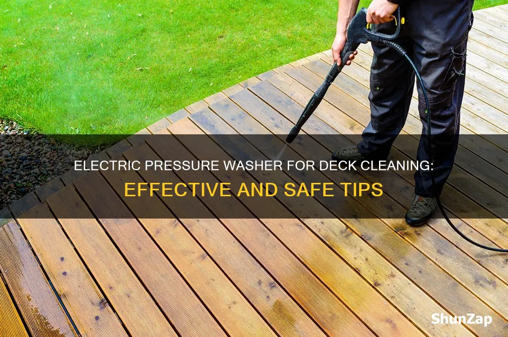 can i use an electric pressure washer for deck cleaning