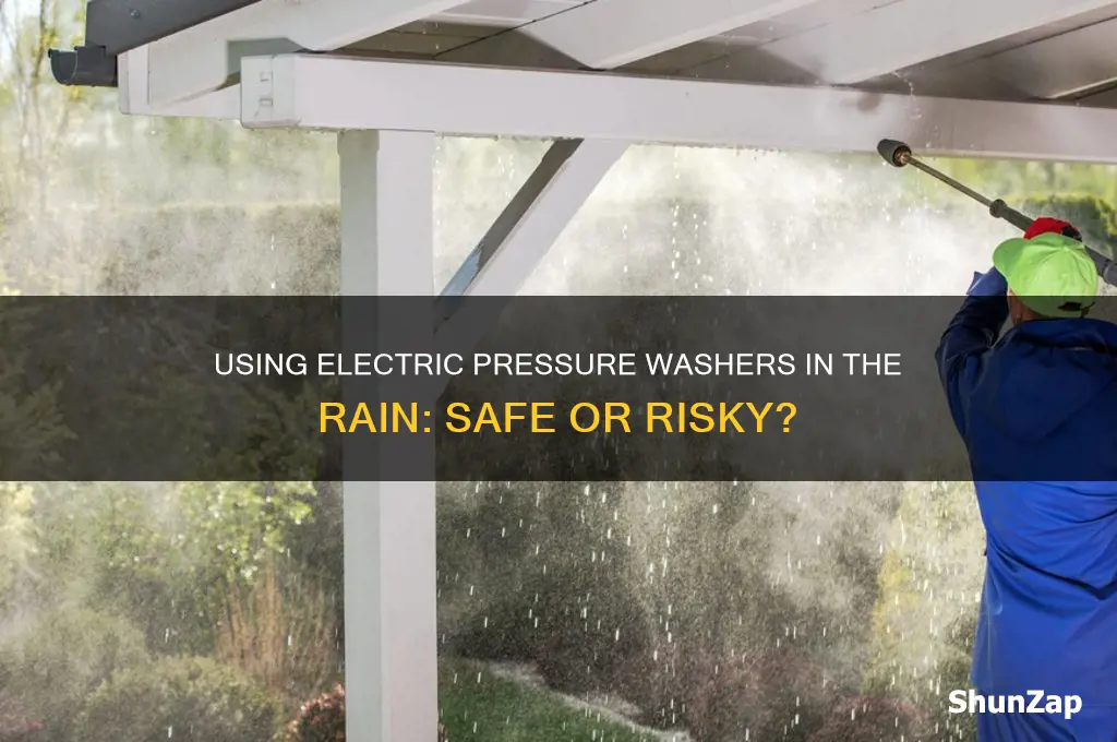 can i use an electric pressure washer in the rain