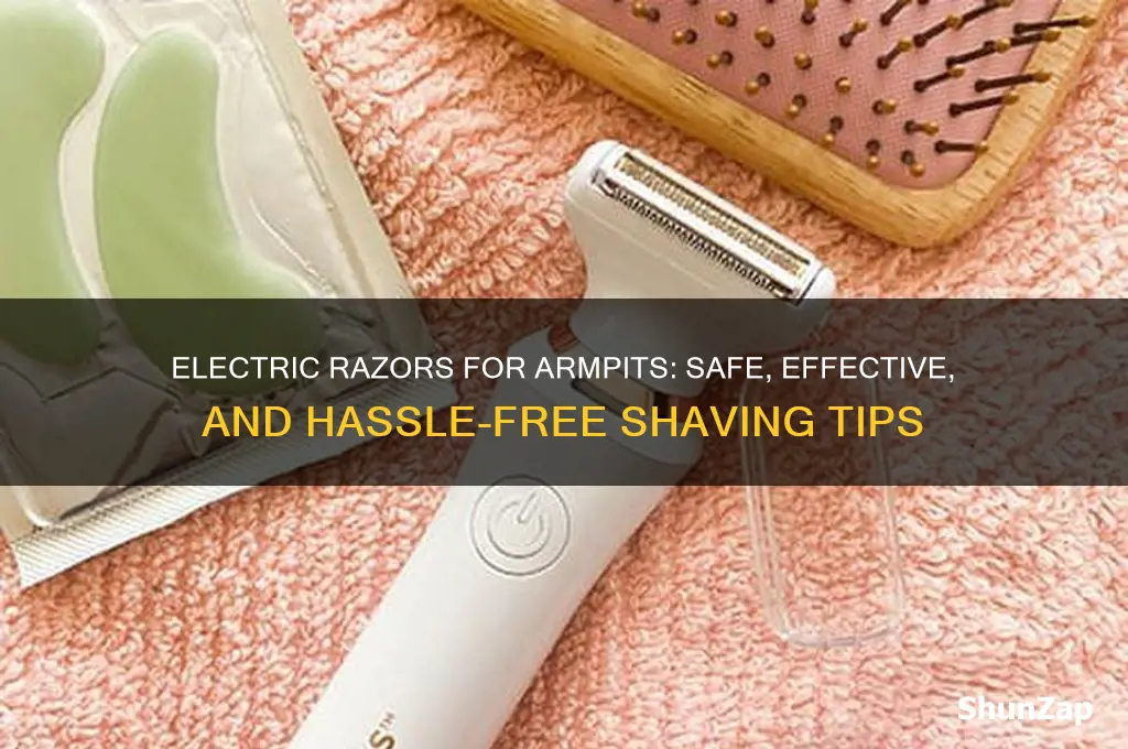 can i use an electric razor on my armpits