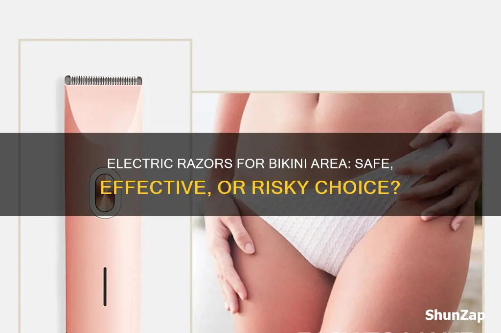 can i use an electric razor on my bikini area