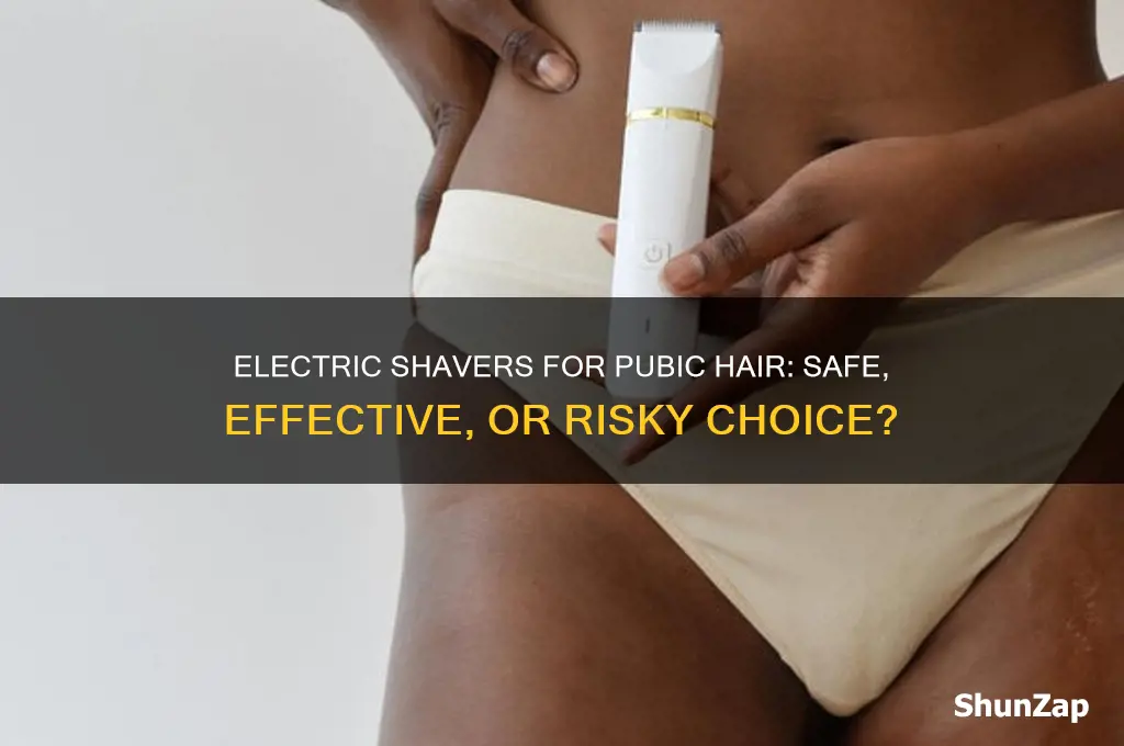 can i use an electric shaver on my pubic area