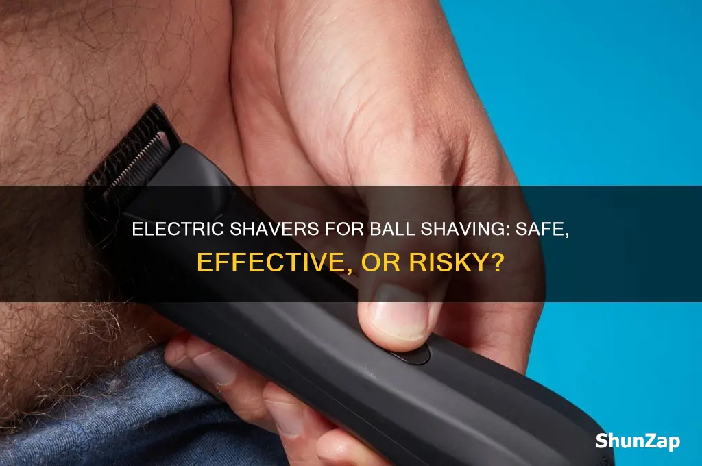 can i use an electric shaver to shave my balls