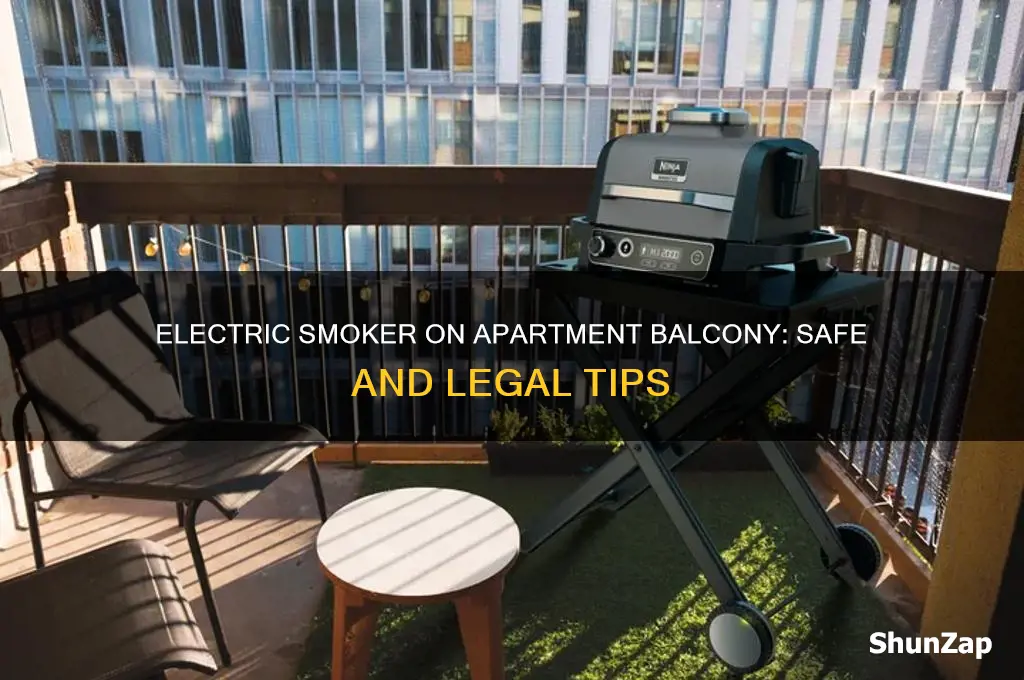 can i use an electric smoker on apartment balcony