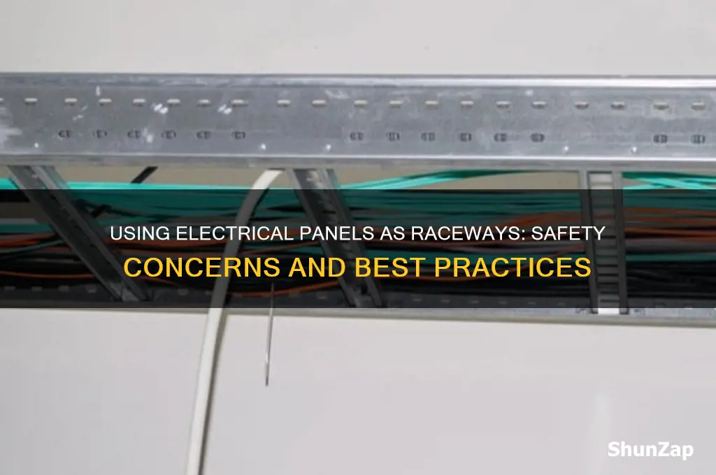 can i use an electrical panel as a raceway
