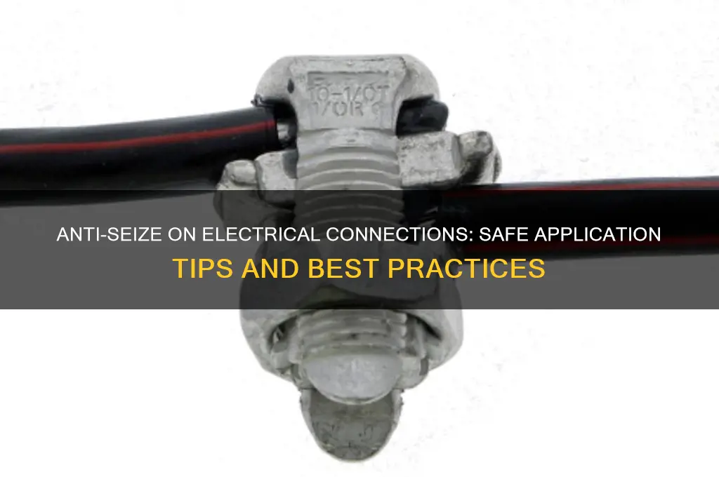 can i use anti seize on electrical connections