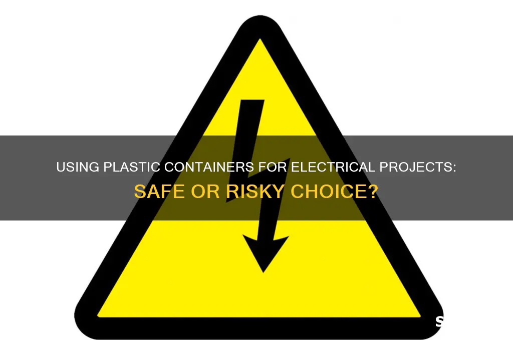 can i use any plastic container for electrical