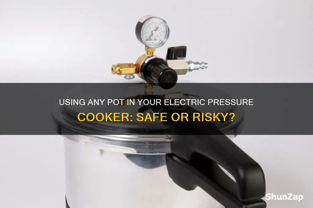 can i use any pot in my electric pressure cooker
