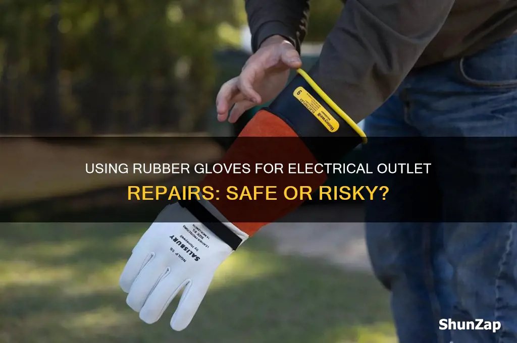 can i use any rubber gloves to replace electrical outlet