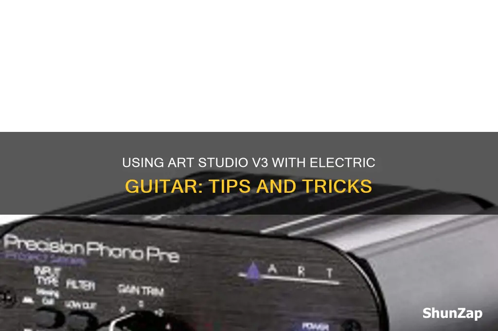 can i use art studiov3 with electric guitar