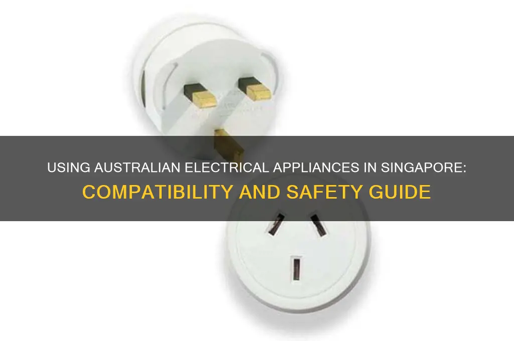 can i use australian electrical appliances in singapore