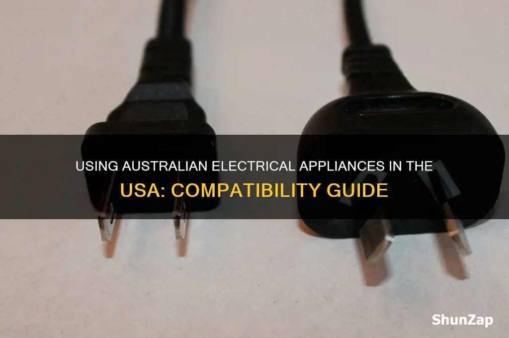 can i use australian electrical appliances in usa