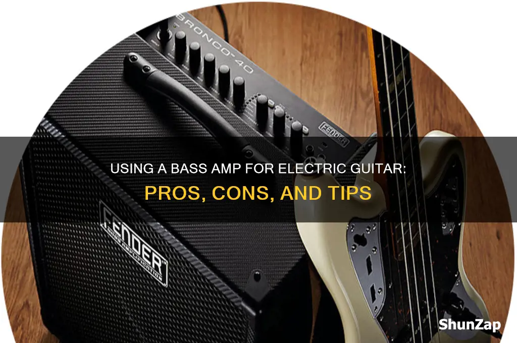 can i use bass amp for electric guitar