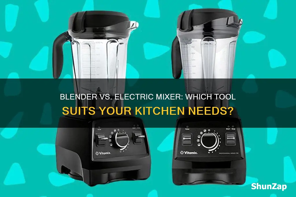 can i use blender instead of electric mixer