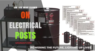 Brake Cleaner on Electrical Posts: Safe or Risky Practice?