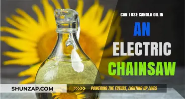 Canola Oil in Electric Chainsaws: Safe Alternative or Risky Choice?