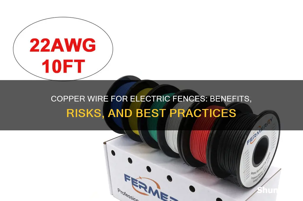 can i use copper wire for electric fence