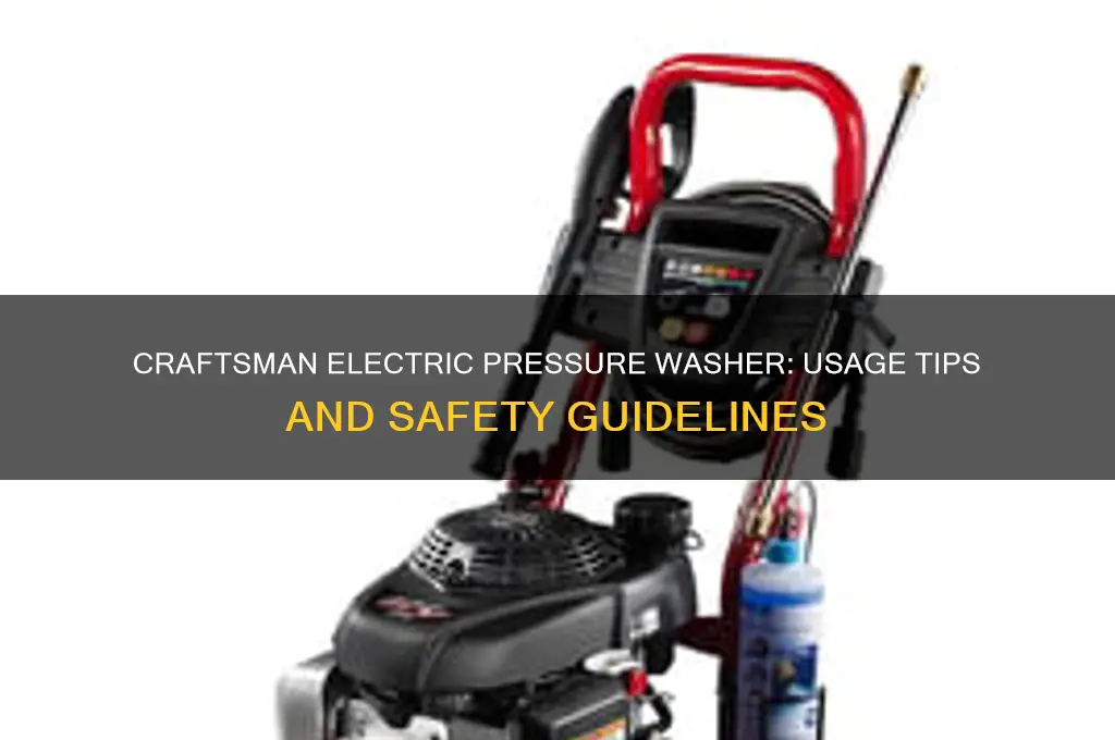 can i use craftsman electric pressure washer