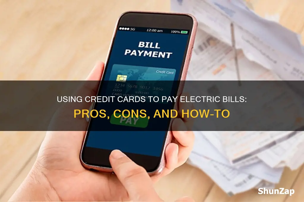 can i use credit card account to pay electric bill