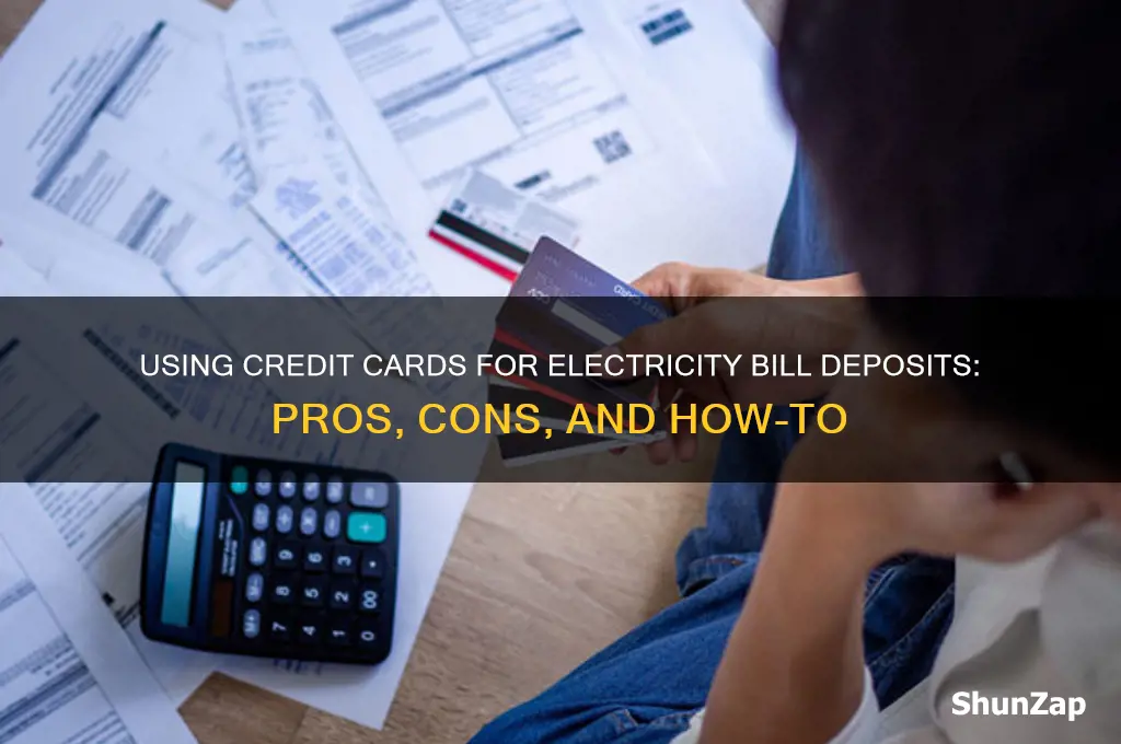 can i use credit card for deposit electric bill