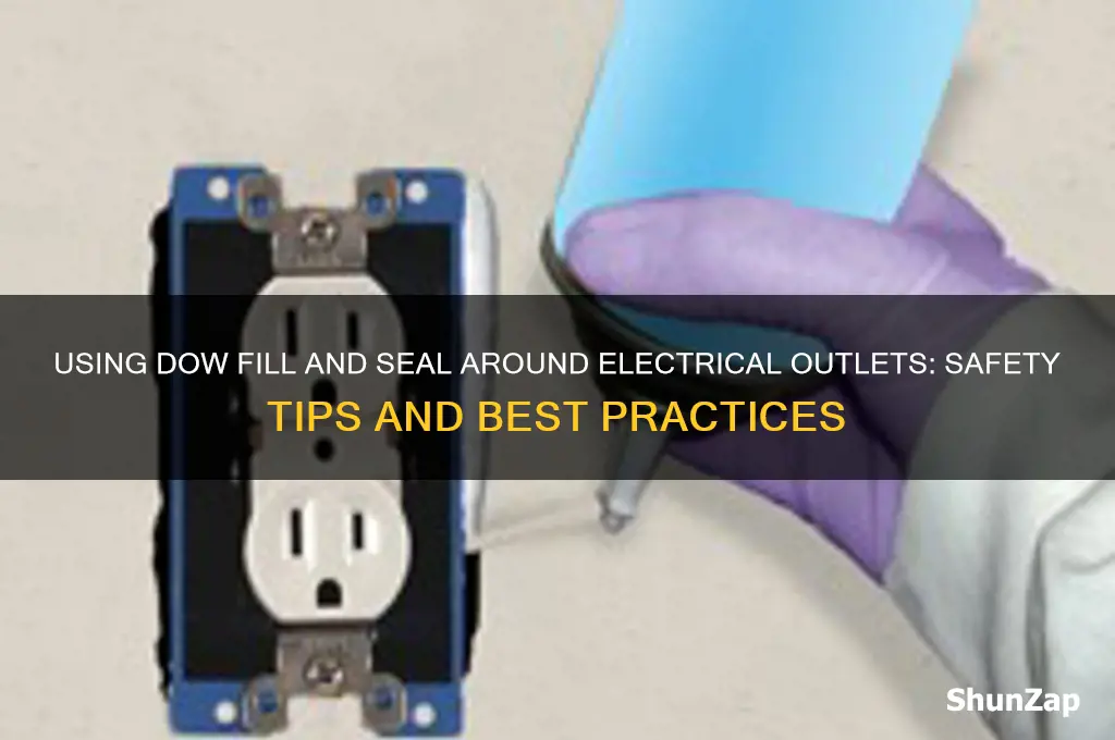 can i use dow fill and seal around electrical outlets