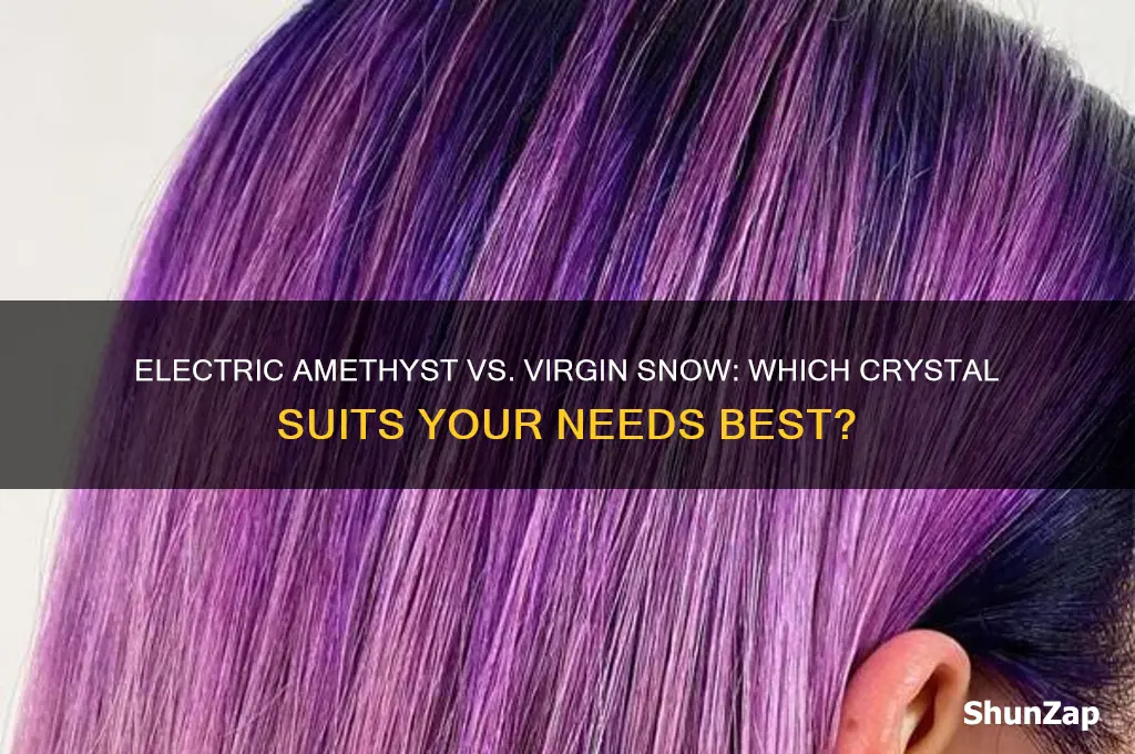 can i use electric amethyst instead of virgin snow