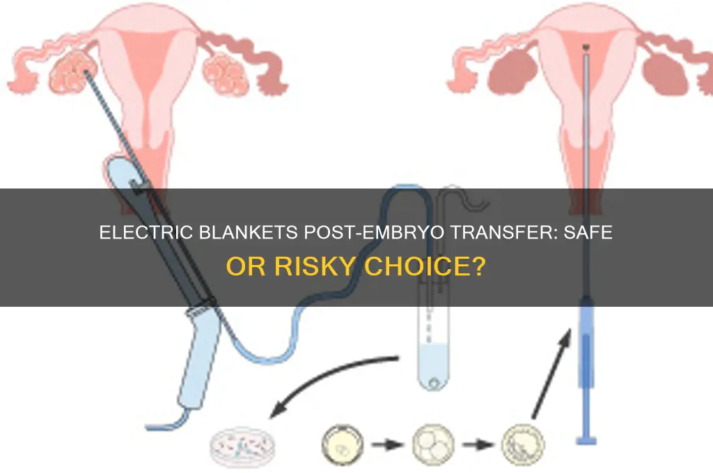 can i use electric blanket after embryo transfer