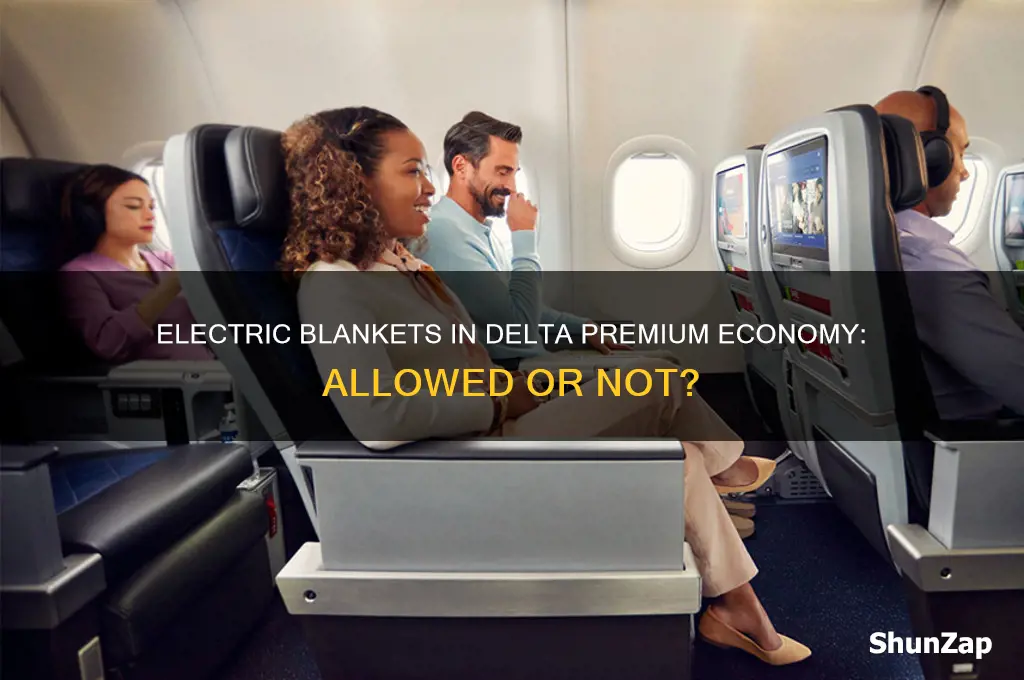 can i use electric blanket on delta premium economy