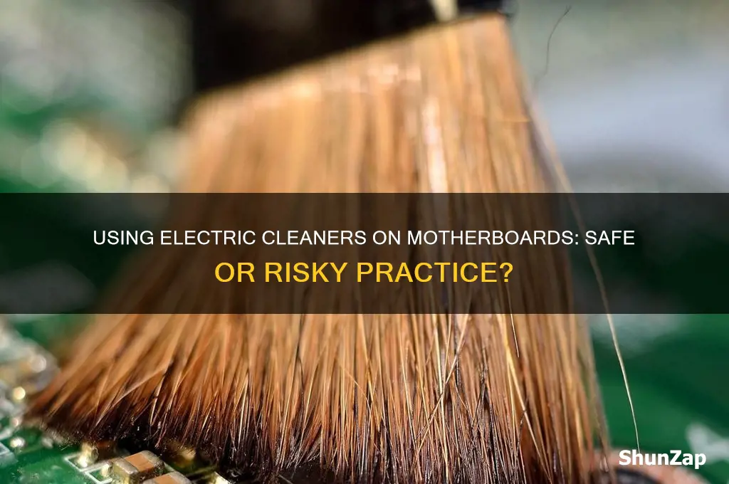 can i use electric cleaner on a motherboard