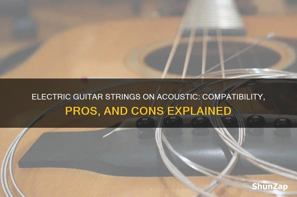 can i use electric guitar strings for acoustic