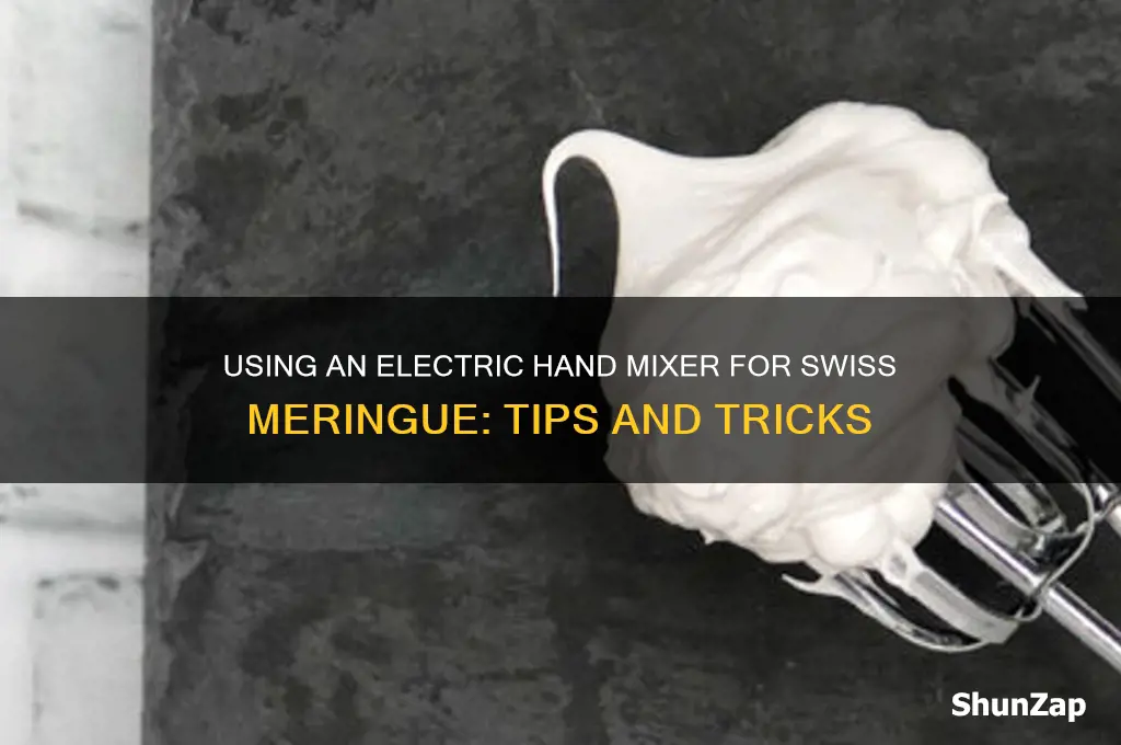 can i use electric handmixer for swiss merengue