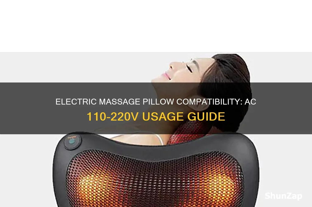 can i use electric massage pillow ac 110-220c