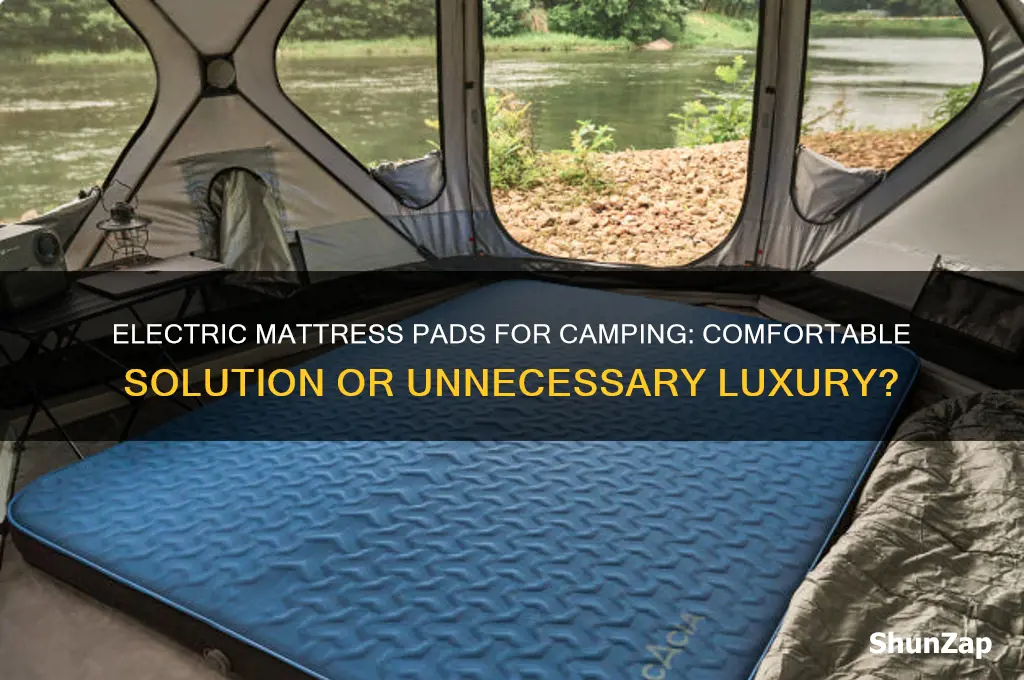 can i use electric matress pad for camping