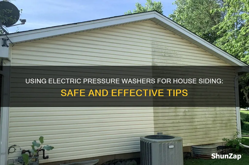 can i use electric pressure washer for side of house