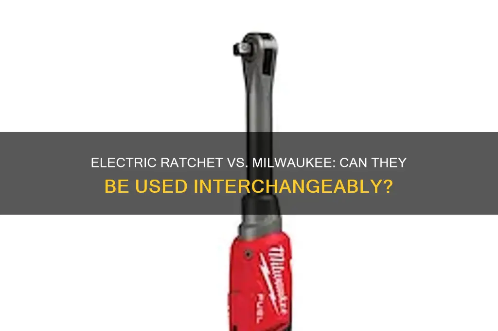 can i use electric ratchet like normal milwaukee