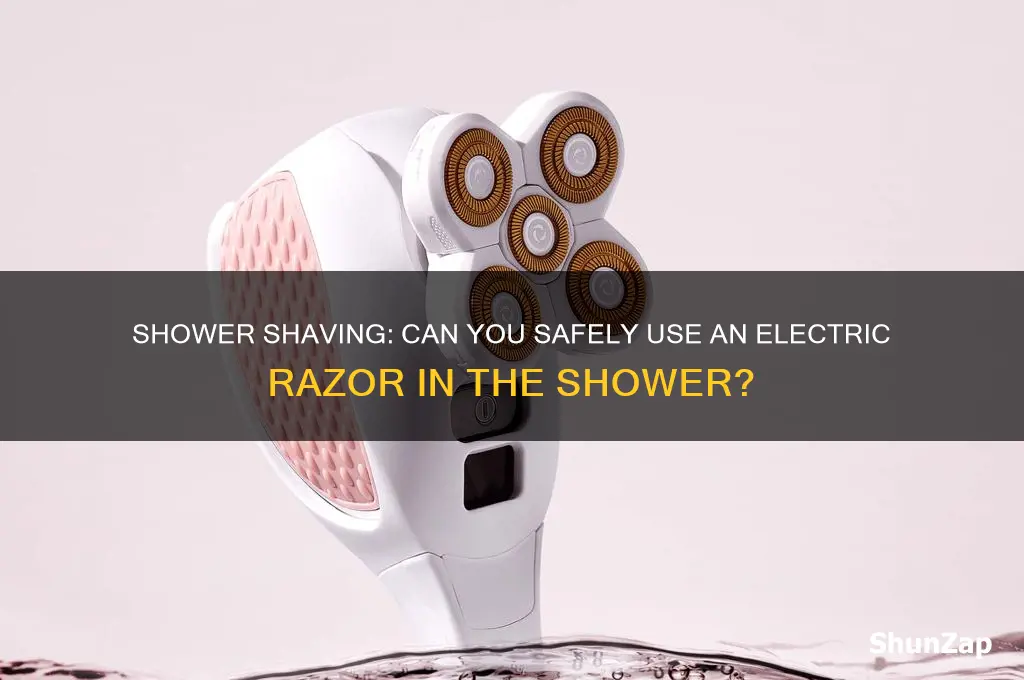 can i use electric razor in shower