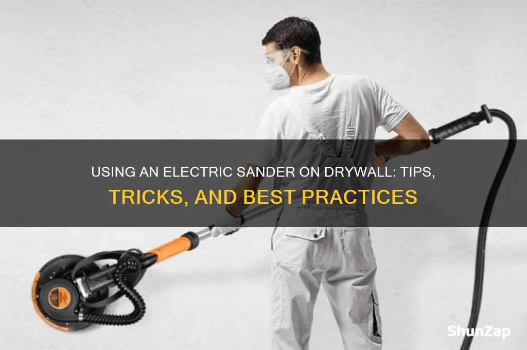 can i use electric sander on drywall