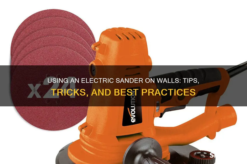 can i use electric sander on walls