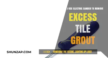 Using an Electric Sander to Remove Excess Tile Grout: Tips and Tricks