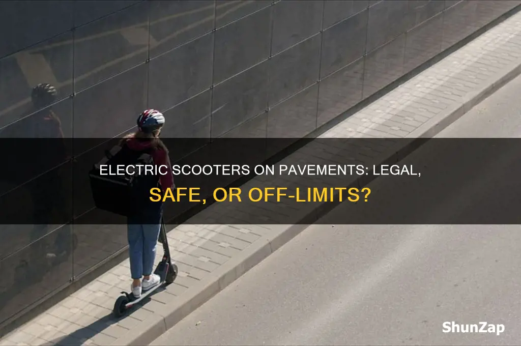 can i use electric scooter on pavement