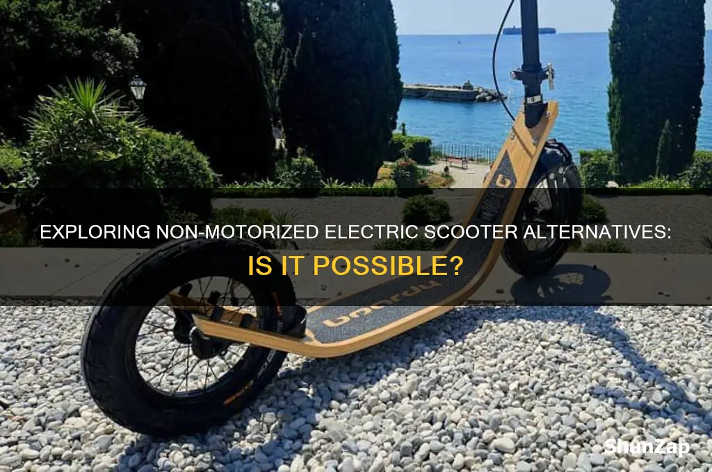 can i use electric scooter without motor