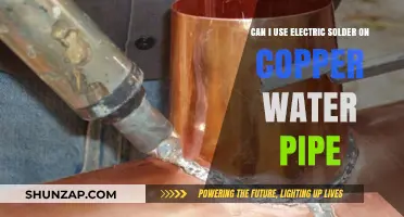 Using Electric Solder on Copper Water Pipes: Safe or Risky?