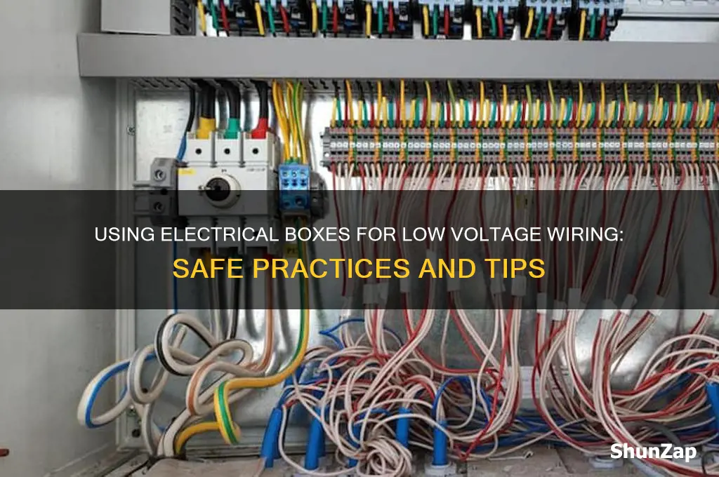 can i use electrical box for low voltage wiring