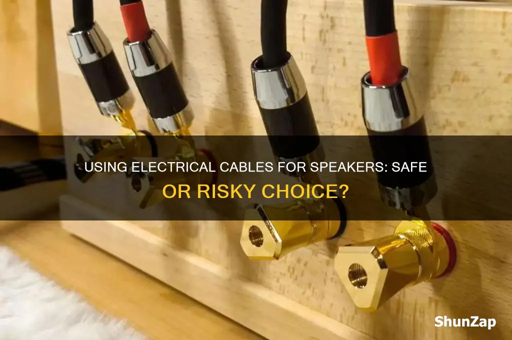 can i use electrical cable for speakers