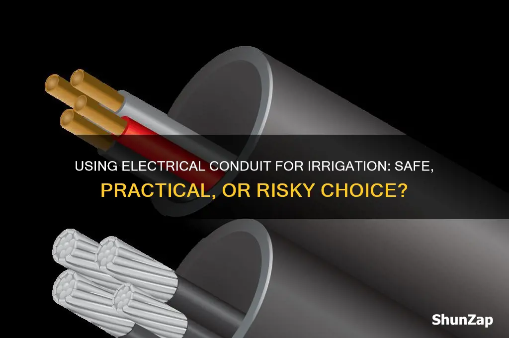 can i use electrical conduit for irrigation