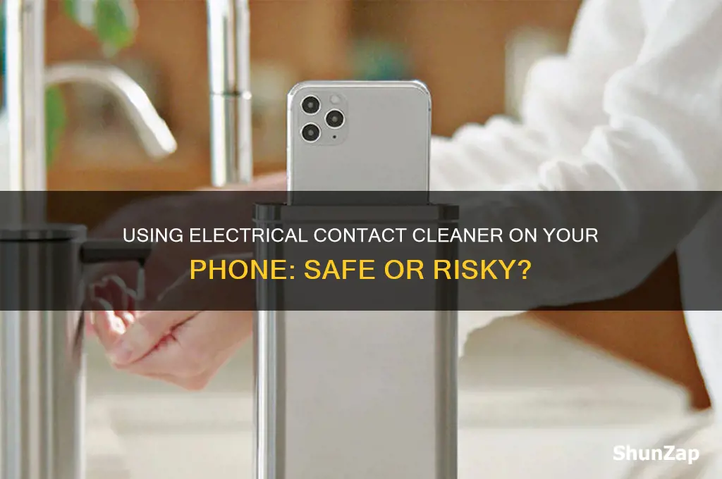 can i use electrical contact cleaner on phone