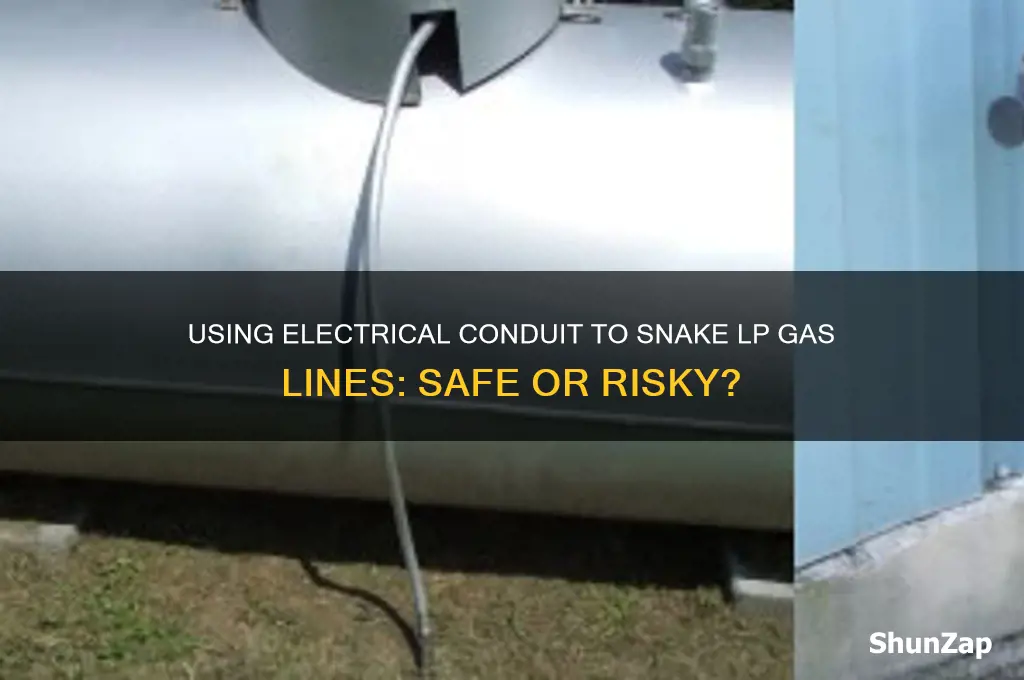 can i use electrical run to snake lp